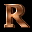可疑字母R Word R